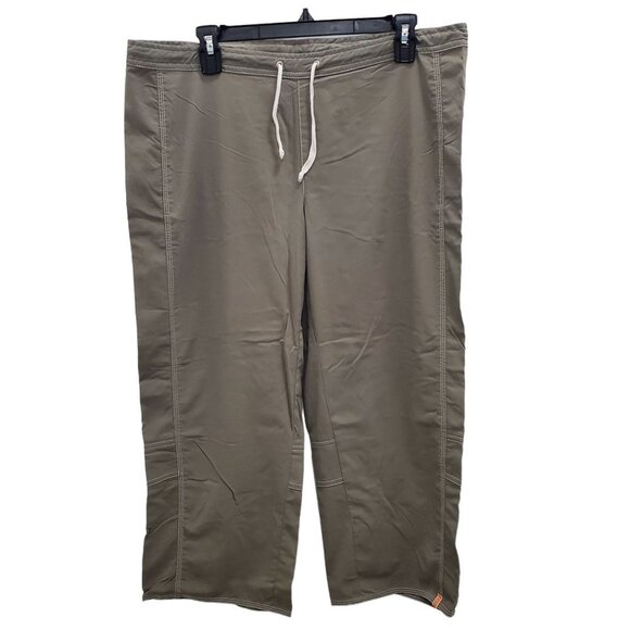 Lucy Activewear Women's Olive Drawstring Waist Cropped Athletic Pants Size M - Picture 1 of 6